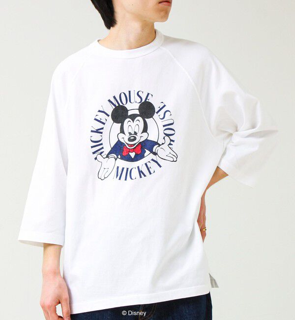 GLOSTER「【GOOD ROCK SPEED】MICKEY ラグランTシャツ」|Tシャツ・カットソー|オフホワイト