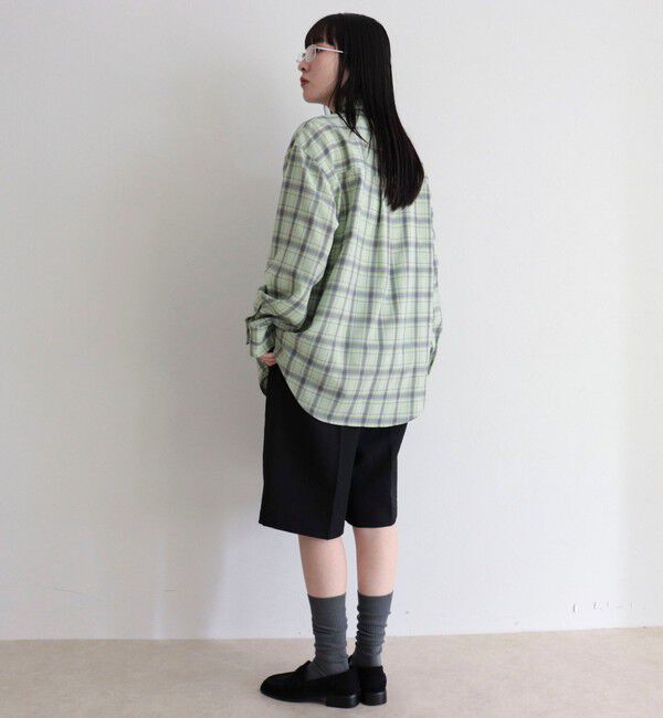 fredy emue「チェック柄ビッグボウタイブラウス」|シャツ・ブラウス|