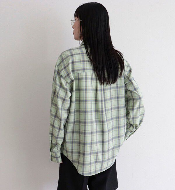 fredy emue「チェック柄ビッグボウタイブラウス」|シャツ・ブラウス|