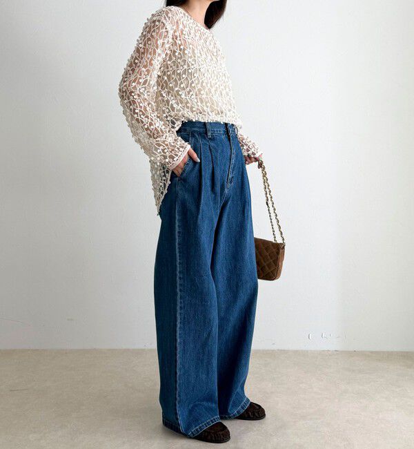 fredy emue「デニムタックスラックス」|デニム|