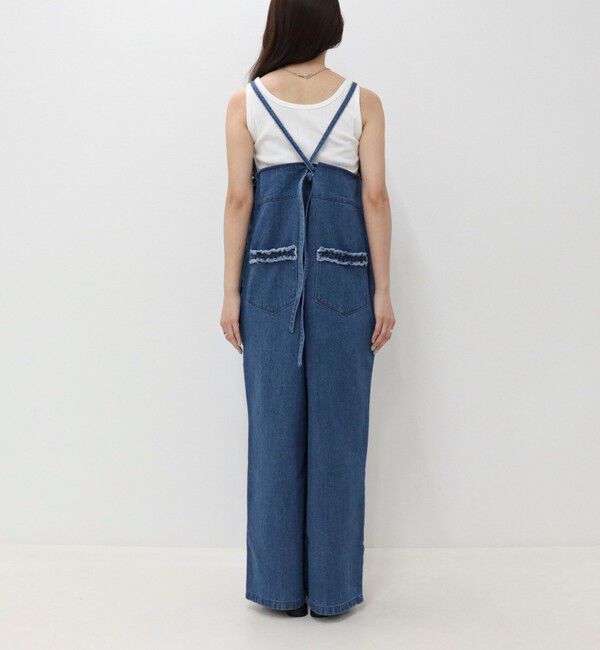 fredy emue「フリルデニムサロペット」|オールインワン|