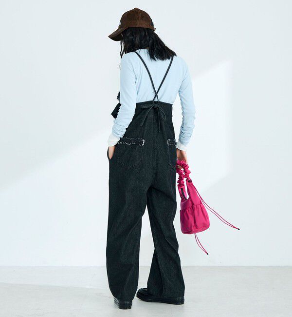 fredy emue「フリルデニムサロペット」|オールインワン|