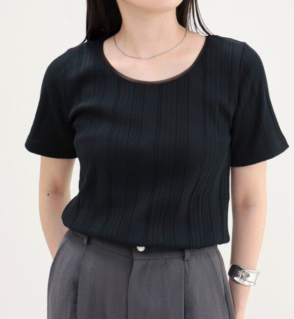 fredy emue「ランダムテレコ5分袖Tシャツ」|Tシャツ・カットソー|