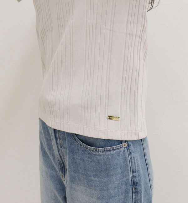 fredy emue「ランダムテレコ5分袖Tシャツ」|Tシャツ・カットソー|