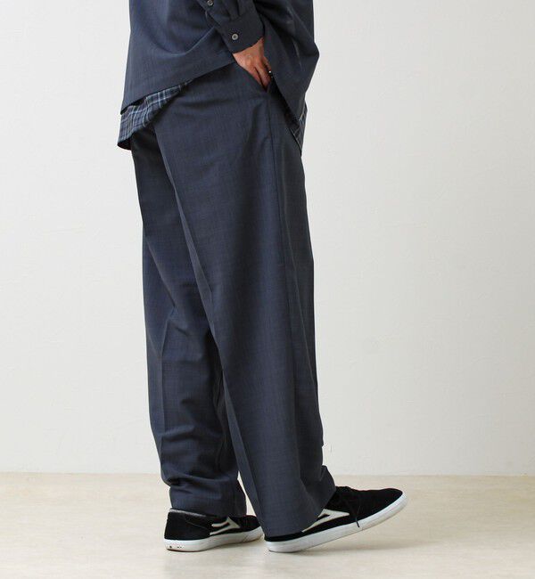 GLOSTER「【セットアップ着用可能】ドライポリワイドパンツ」|チノ|