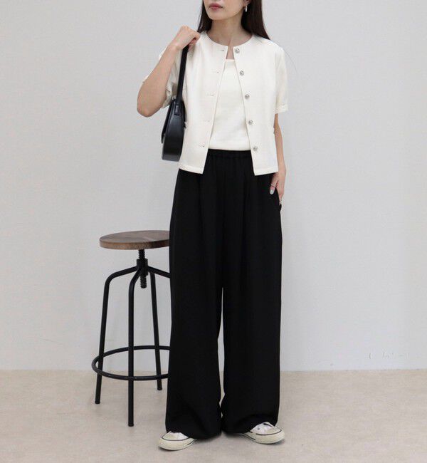 fredy emue「【@sora_522m企画】ノーカラーハーフスリーブジャケット」|ノーカラージャケット|