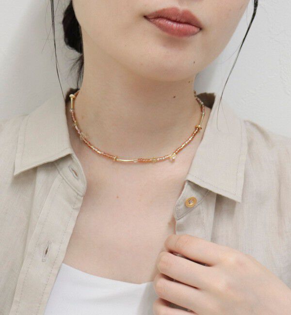 fredy emue「ストリングアジャストビーズチョーカー」|ネックレス|