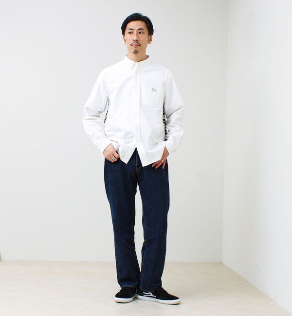 GLOSTER「【フレブル刺繍】ボタンダウン コンビシャツ」|シャツ・ブラウス|