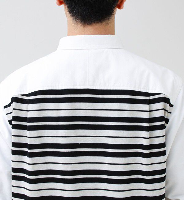 GLOSTER「【フレブル刺繍】ボタンダウン コンビシャツ」|シャツ・ブラウス|