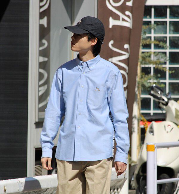 GLOSTER「【フレブル刺繍】ボタンダウン コンビシャツ」|シャツ・ブラウス|