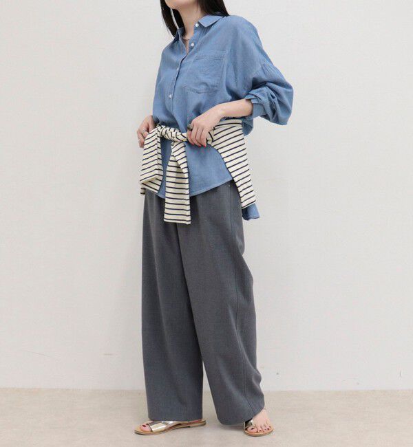 fredy emue「コットンボイルシアーデニムシャツ」|シャツ・ブラウス|