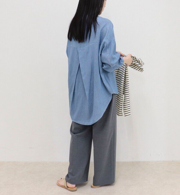 fredy emue「コットンボイルシアーデニムシャツ」|シャツ・ブラウス|