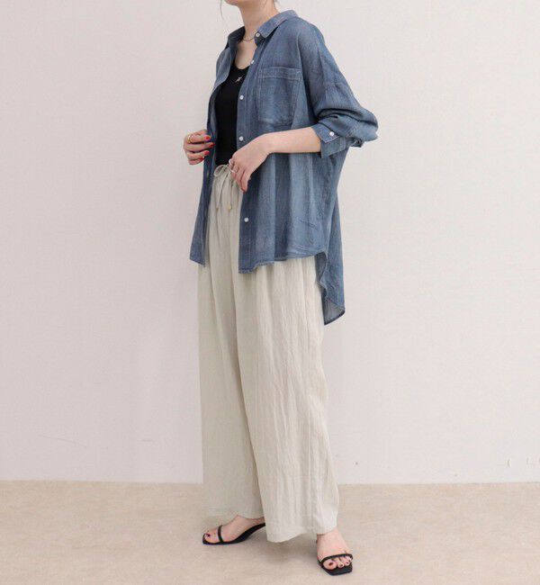 fredy emue「コットンボイルシアーデニムシャツ」|シャツ・ブラウス|