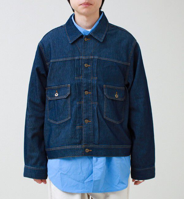 GLOSTER「【軽量ストレッチ】メッシュデニム3rdタイプジャケット」|デニムジャケット|