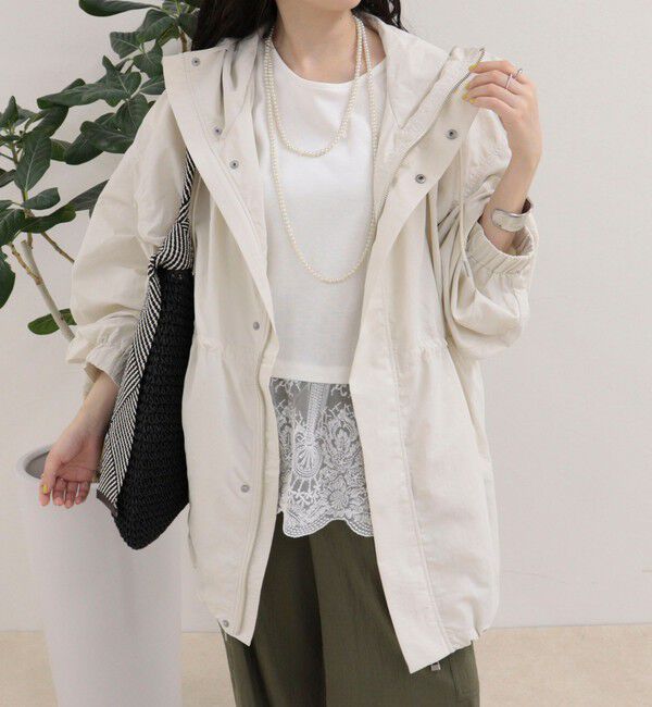 fredy emue「ナイロンミディ丈フードブルゾン」|ブルゾン・スタジャン|