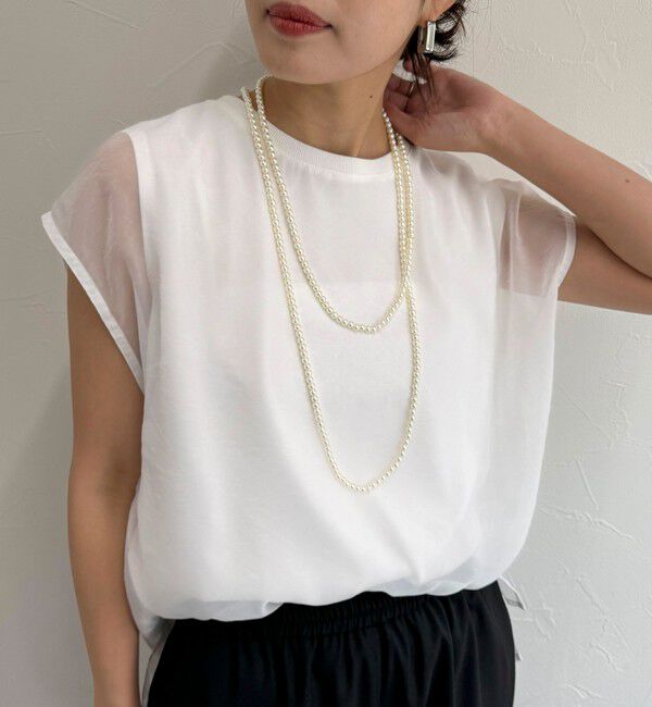 fredy emue「【人気の為、再販売！】パール/メタルマルチロングネックレス」|ネックレス|