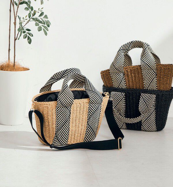 fredy emue「ラメテープハンドルカゴバッグ」|かごバッグ|