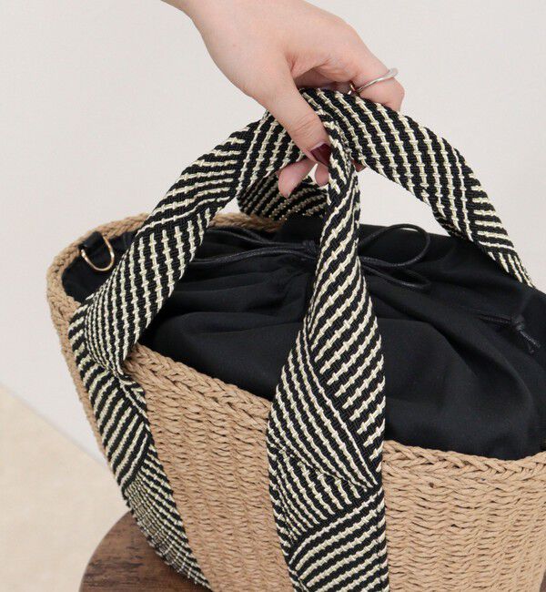 fredy emue「ラメテープハンドルカゴバッグ」|かごバッグ|