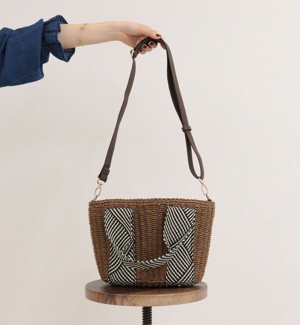 fredy emue「ラメテープハンドルカゴバッグ」|かごバッグ|