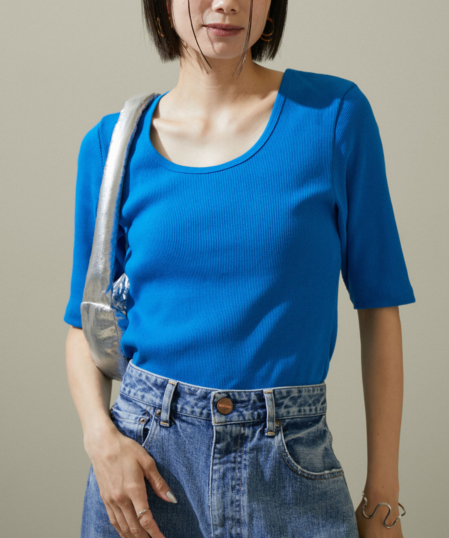 SALON adam et rope'「KINANファームリーリブTシャツ」|Tシャツ・カットソー|