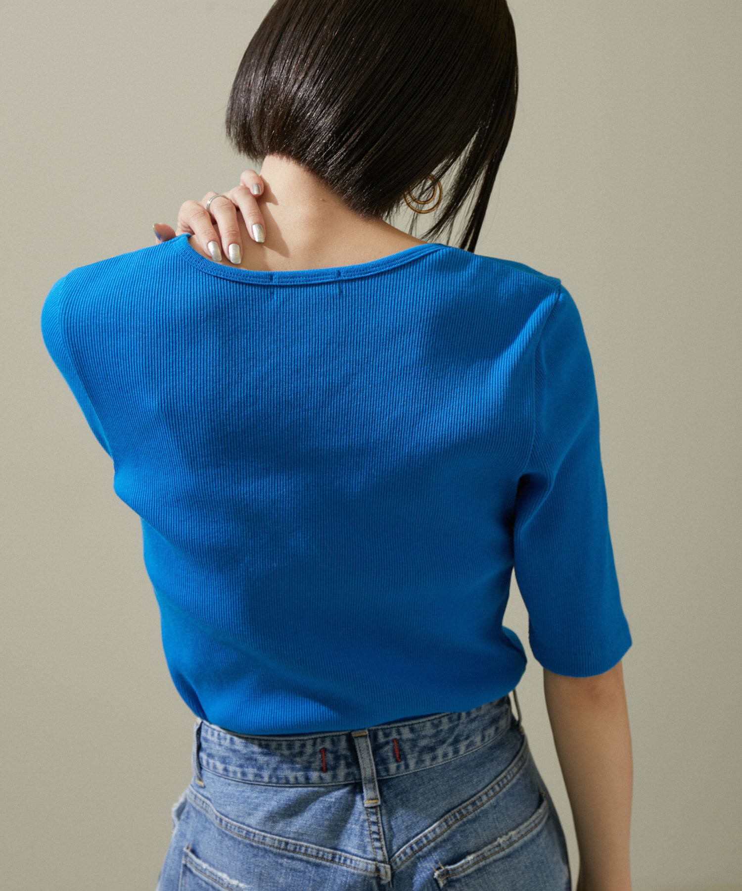 SALON adam et rope'「KINANファームリーリブTシャツ」|Tシャツ・カットソー|