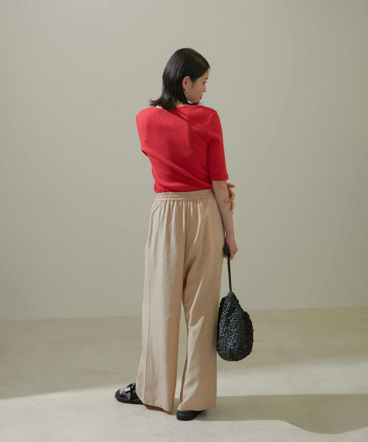 SALON adam et rope'「KINANファームリーリブTシャツ」|Tシャツ・カットソー|