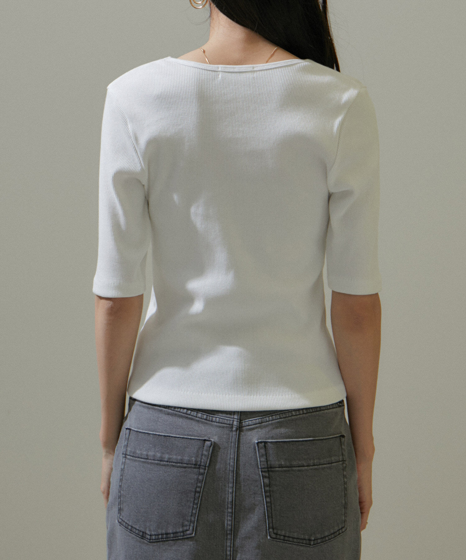 SALON adam et rope'「KINANファームリーリブTシャツ」|Tシャツ・カットソー|