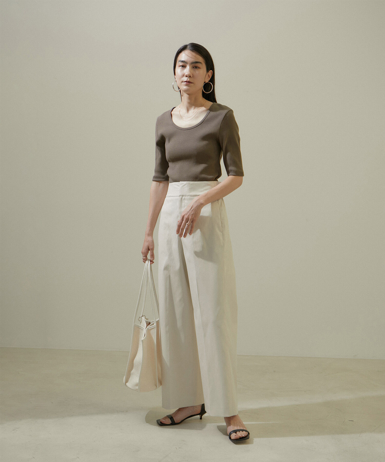 SALON adam et rope'「KINANファームリーリブTシャツ」|Tシャツ・カットソー|