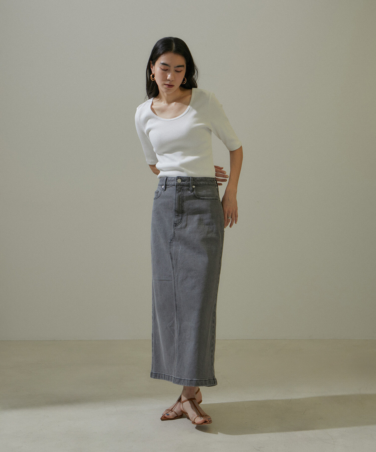 SALON adam et rope'「KINANファームリーリブTシャツ」|Tシャツ・カットソー|