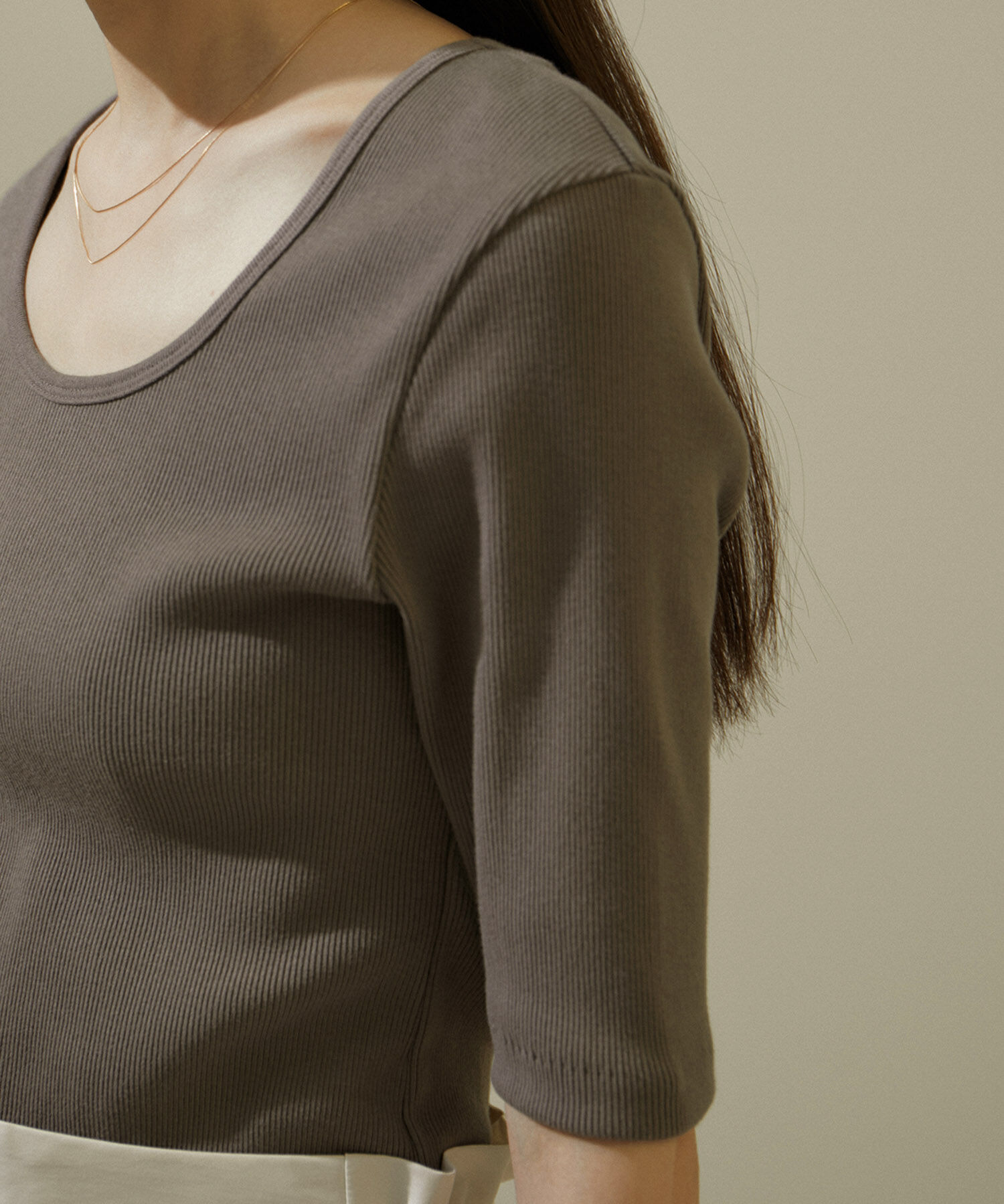 SALON adam et rope'「KINANファームリーリブTシャツ」|Tシャツ・カットソー|