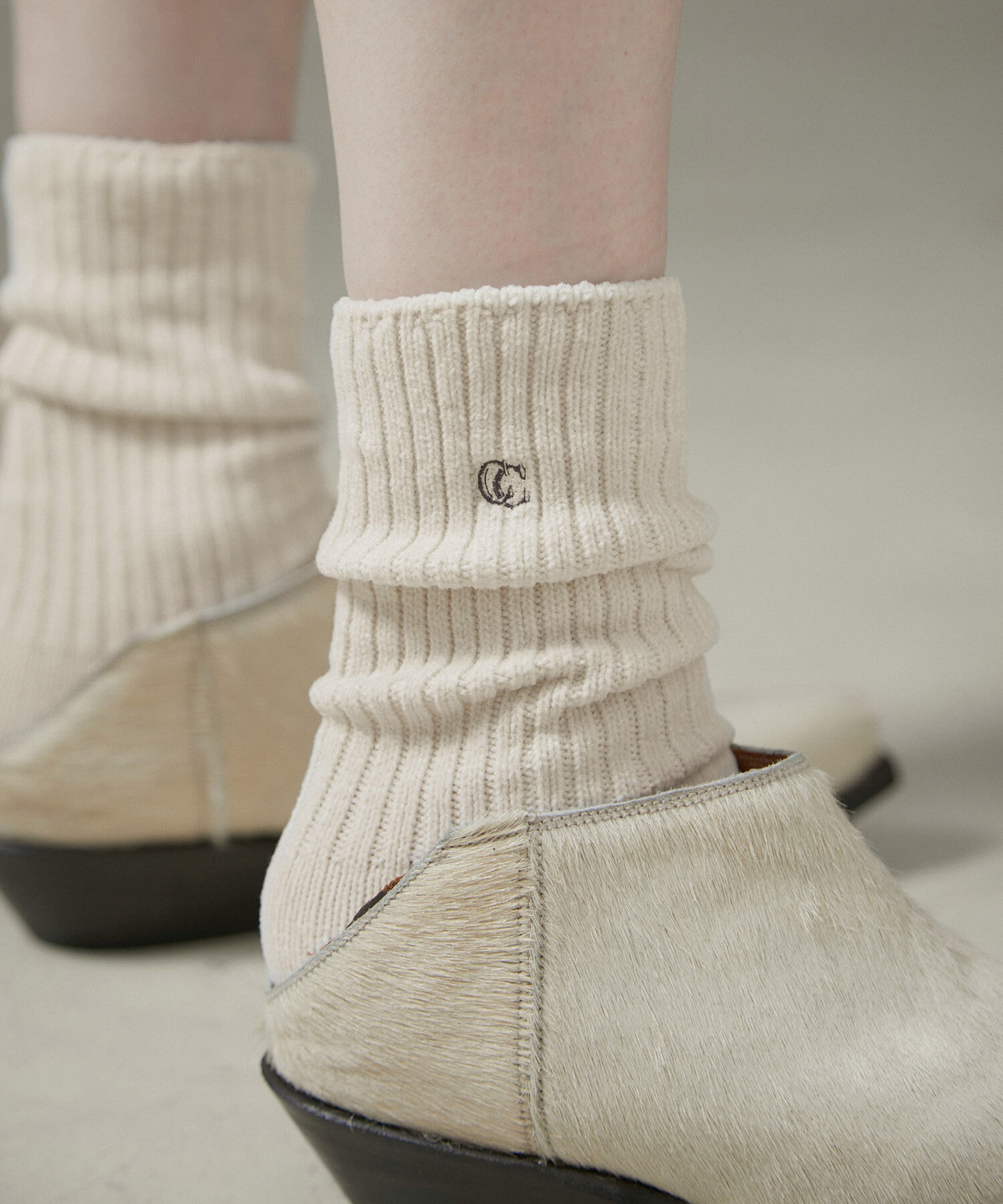 SALON adam et rope'「リブソックス-CreamyCotton /クリーミーコットン-」|ソックス|