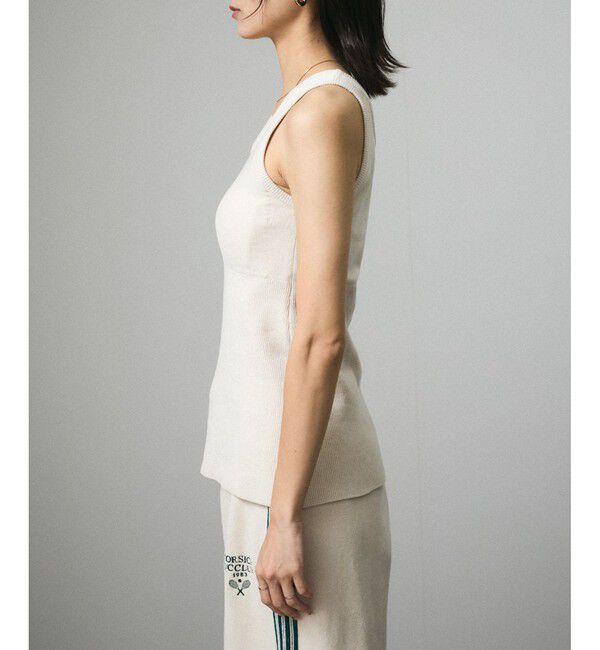 SALON adam et rope'「ブラパッド付タンクトップ-CreamyCotton /クリーミーコットン-」|タンクトップ|