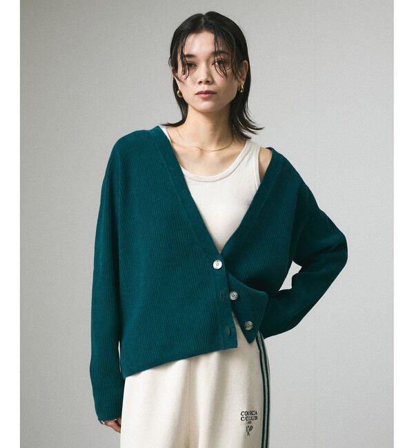 SALON adam et rope'「Vネックカーディガン-CreamyCotton /クリーミーコットン-」|カーディガン|