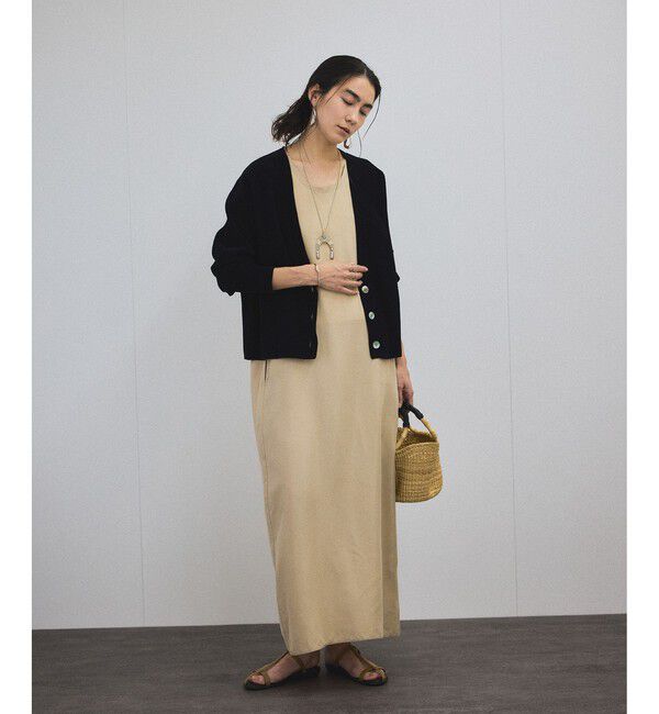 SALON adam et rope'「Vネックカーディガン-CreamyCotton /クリーミーコットン-」|カーディガン|