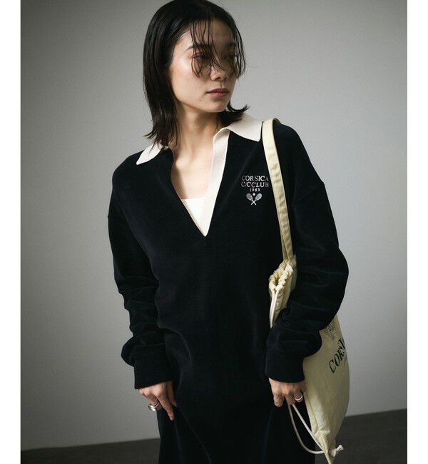 SALON adam et rope'「ポロワンピース-CreamyCotton /クリーミーコットン-」|ワンピース|