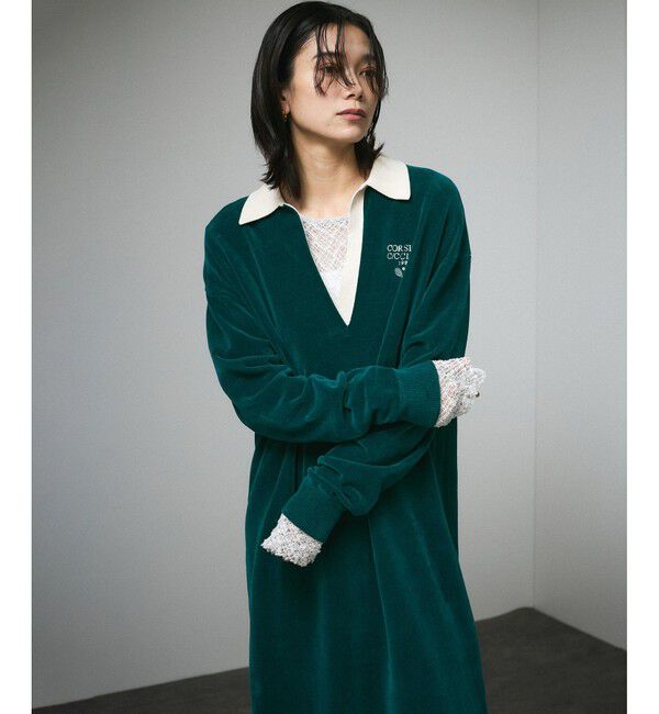 SALON adam et rope'「ポロワンピース-CreamyCotton /クリーミーコットン-」|ワンピース|