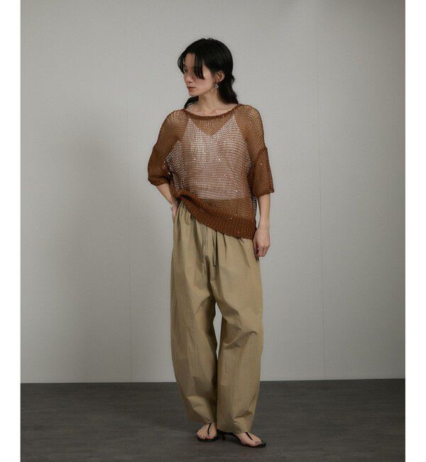 SALON adam et rope'「ギマコットンスパンコールプルオーバー」|ニット・セーター|