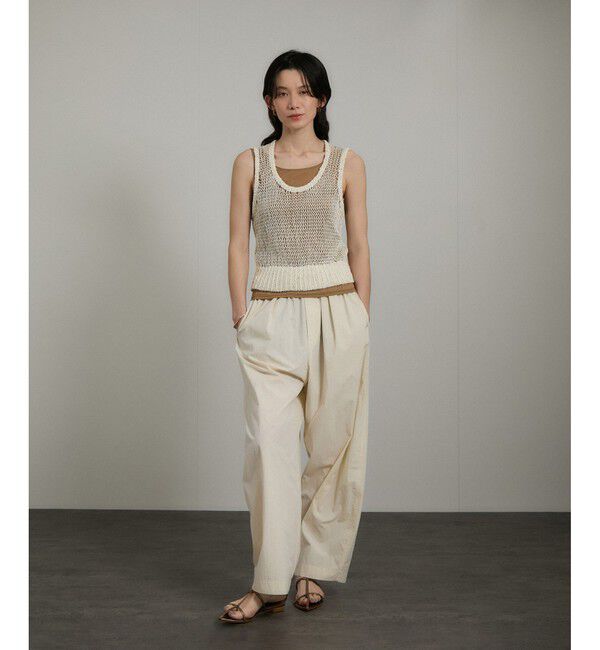 SALON adam et rope'「ギマコットンスパンコールベスト/タンク」|ベスト・ジレ|