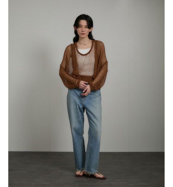 SALON adam et rope'「ギマコットンスパンコールベスト/タンク」|ベスト・ジレ|