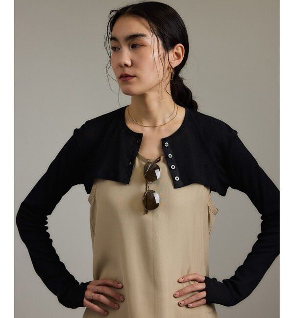 SALON adam et rope'「nu=layerショート丈カーディガン」|カーディガン|