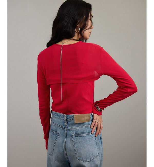 SALON adam et rope'「nu=layerショート丈カーディガン」|カーディガン|