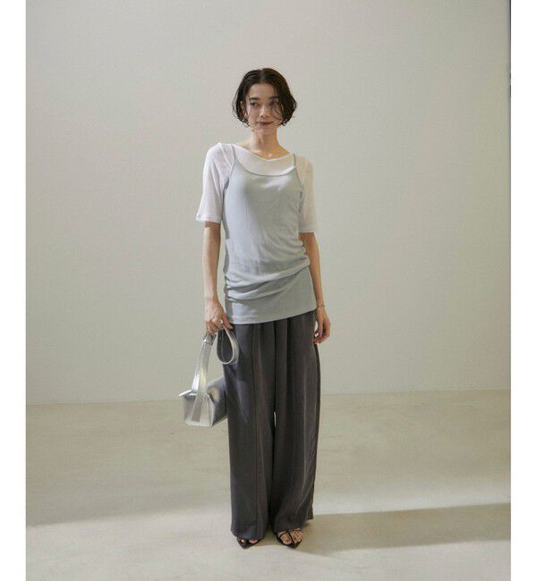 SALON adam et rope'「nu=layerジェントルVネックシアーTシャツ」|Tシャツ・カットソー|