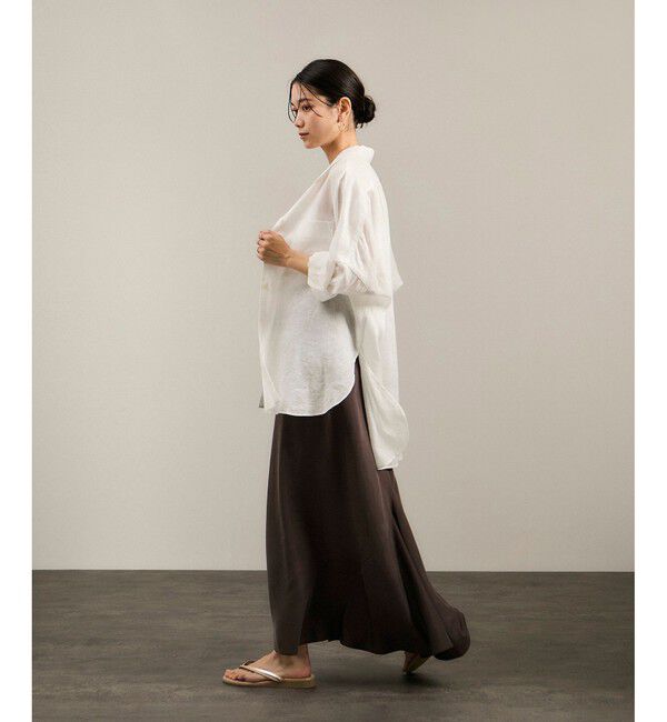 SALON adam et rope'「キュプラツイルバックフレアースカート［セットアップ対応］」|スカート|