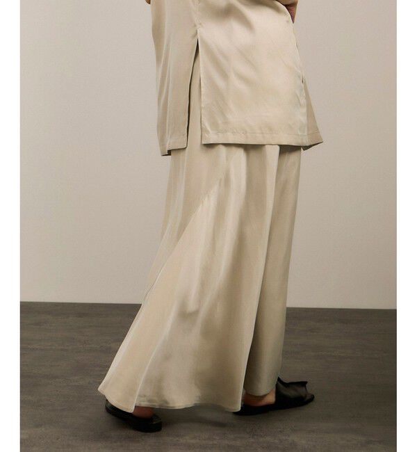 SALON adam et rope'「キュプラツイルバックフレアースカート［セットアップ対応］」|スカート|