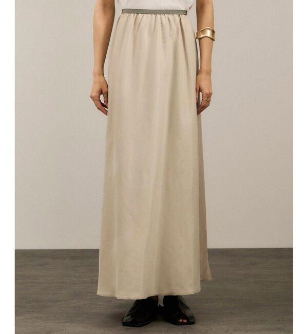 SALON adam et rope'「キュプラツイルバックフレアースカート［セットアップ対応］」|スカート|