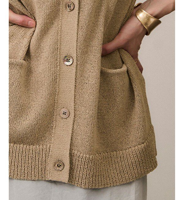 SALON adam et rope'「ペーパーヤーンジレ［手洗い可/和紙素材］」|ベスト・ジレ|