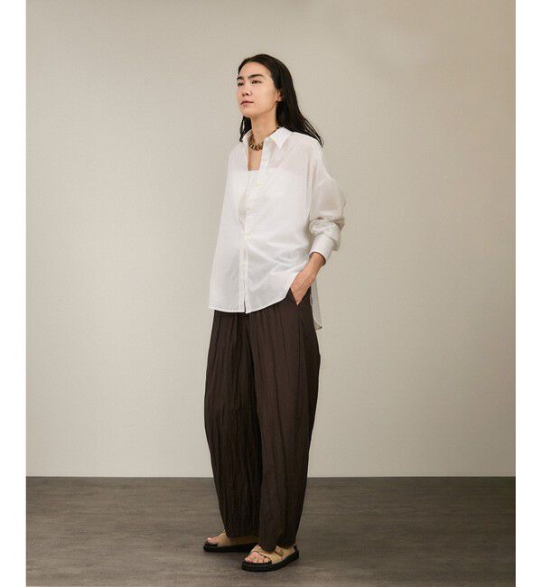 SALON adam et rope'「Shuttlenotesワッシャーローンウォッシュドシャツ」|シャツ・ブラウス|