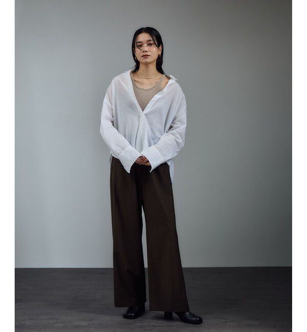 SALON adam et rope'「Shuttlenotesワッシャーローンウォッシュドシャツ」|シャツ・ブラウス|