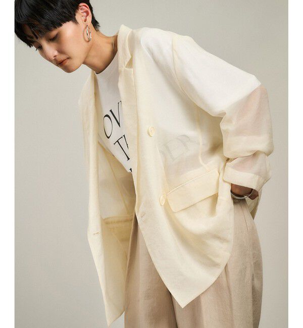 SALON adam et rope'「シアーリライムテーラードジャケット」|テーラードジャケット|