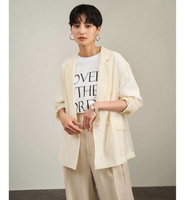 SALON adam et rope'「シアーリライムテーラードジャケット」|テーラードジャケット|